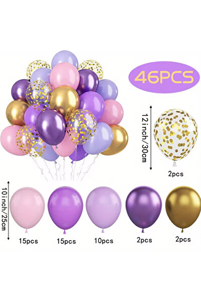 Choice Other Purple 46 Pieces of 'Fairy Tale Style' Soft Purple and Pink ball...