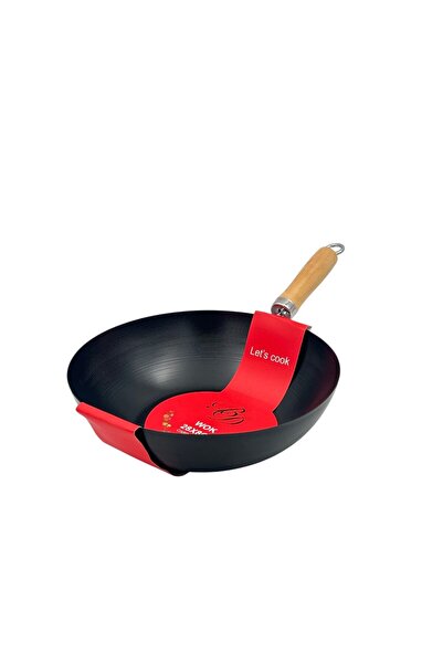 B&D Non-stick Wok Pan with Wooden Handle, 28 cm × 8 cm