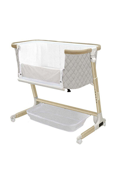 Carrello Pătuț electric cu balansoar PRIMA Cloud Grey, melodii, senzor de miș...