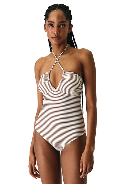 Penti Kylee Bandeau gestreifter Bandeau-Badeanzug