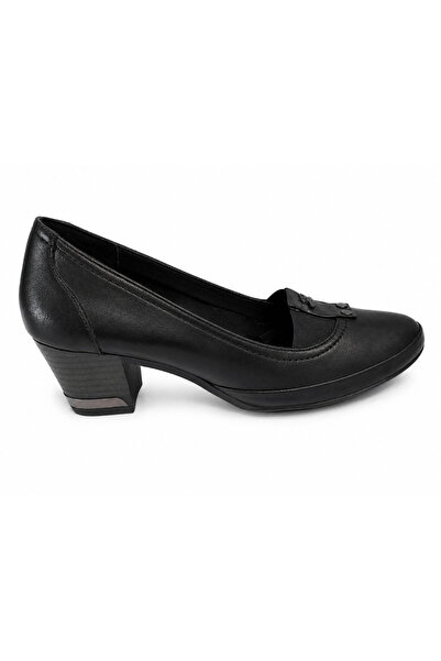 venüs ayakkabı Venus 0008 Black Women's Heeled Shoes Black