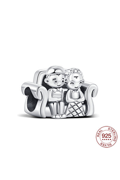 Choice 925 Sterling Silver Anniversary Couple Beads Charms Jewelry Making For...