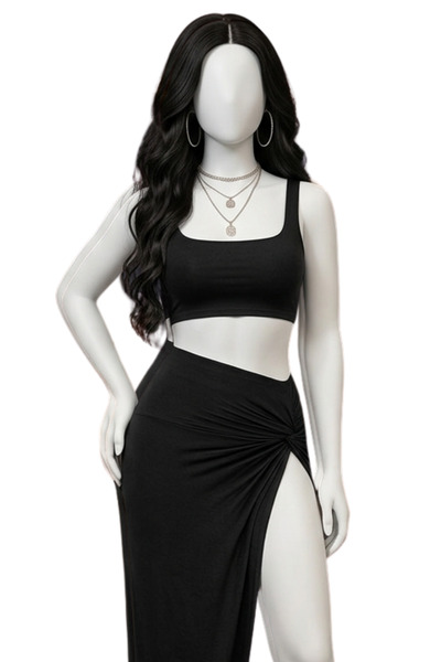 Lingerie and Fashion Style Black Beach Party Sets