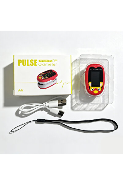 Choice 1pcs Red Rechargeable Child Finger Pulse Oximeter TFT Display Strap La...