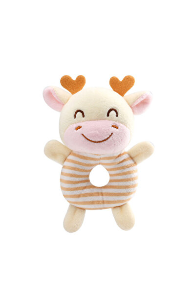 Choice black New Baby Rattle Toys Cartoon Animals Plush Infant Hand Ring Bed ...