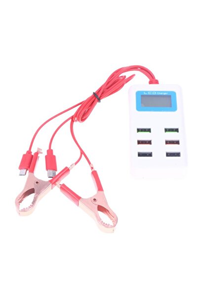 Choice Onesize Multifunctional Universal 6USB Charger with LCD Clip 12-24V Qu...