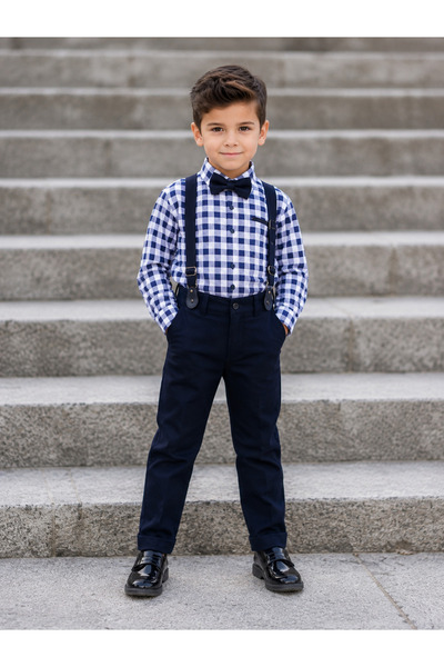Terry Boy's Oxford Shirt with Bow Tie 4-8 YEARS