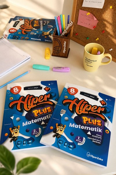 Hiper Zeka Yayınları Hiper Plus Matematik 2027 8. Sınıf Konu Anlatımlı & Etkinlikli Soru Bankası (2 Kitap Set) | Serkan Akça