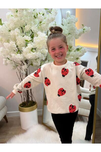 YİGİT BUTİK Girls' Printed Long Sleeve Leggings Set