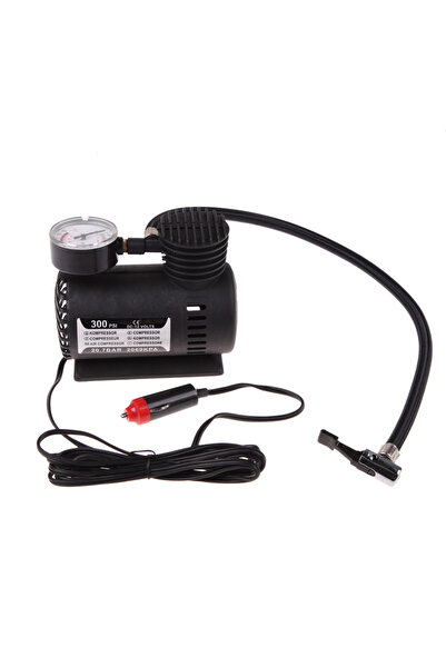 Choice alloet Black 12V 300PSI Portable Air Compressor with Pressure Gauge El...