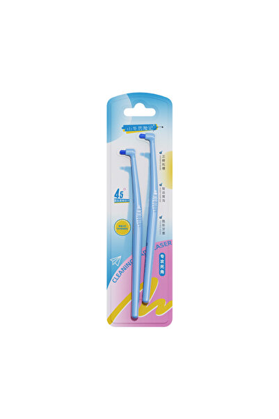 Choice F650-Blue Orthodontic toothbrush with small bristle head for assisting...