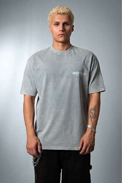 UKHWD SUPPLY Tricou bărbătesc oversize Ice Washed Essentials Amsterdam UK1432...