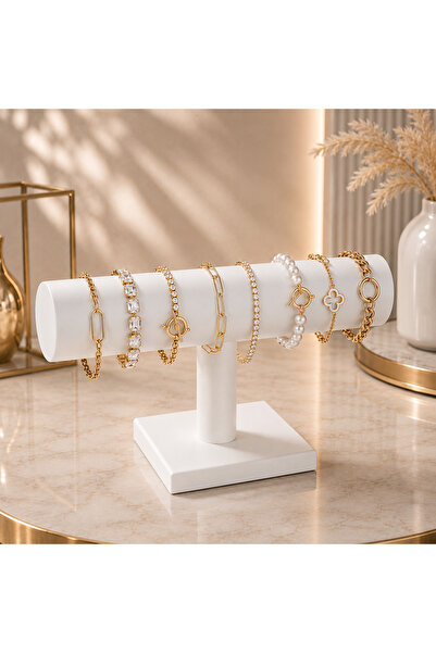 YILDIZ Jewelry Stand Bracelet Watch Clasp Display Stand Red t Bar Jewelry Org...