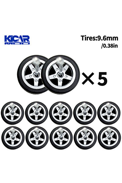 Choice16 TY70940 1/64 Model Q Car Wheels with Detachable Slicks Tires for Toy...