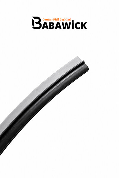 BABAWİCK Kaliteli Hammadde TPE'den Üretilmiş 3mm Kanala Uyumlu Pen Kapı Pencere Fitili 100 Metre Gri Conta