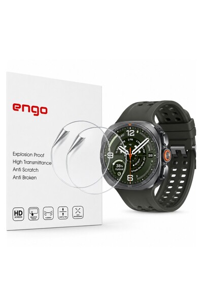 Engo Samsung Galaxy Watch Ultra/Ultra 2 47mm Ekran Koruyucu TPU 2 Adet Tam Ka...