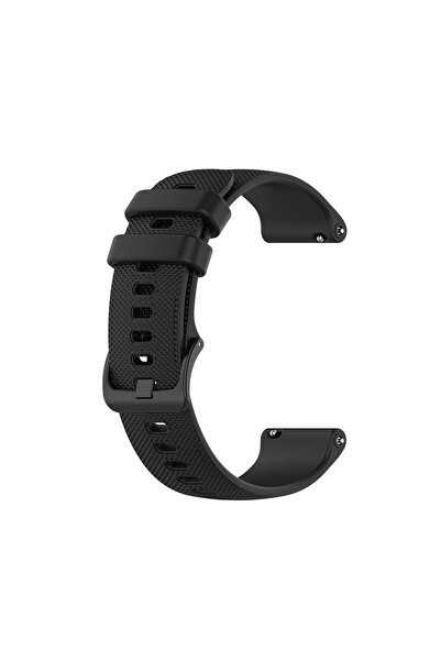 Choice8 حزام سيليكون أسود مقاس 22 ملم لساعة Mi Watch Color، سوار معصم بديل لس...