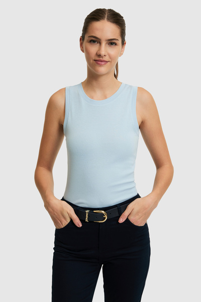 U.S. Polo Assn. Tricou de bază pentru femei, cu decolteu deschis, pentru acti...
