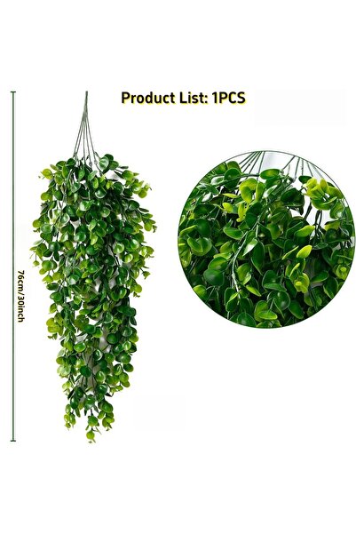 Choice YJL1PCLE 1pc UV Resistant No Fade Artificial Green Hanging Vine Lush C...