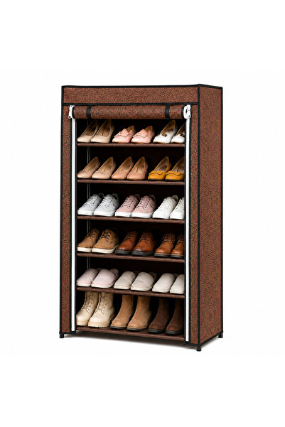 BRANDLESS Dulap 60x30x108 cm pentru pantofi, cu husă textilă, pentru hol sau ...