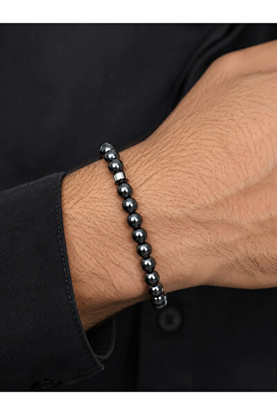 GİYUCHU MANYETİT (Mıknatıs ) TAŞI BİLEKLİK (8 mm küre kesim)