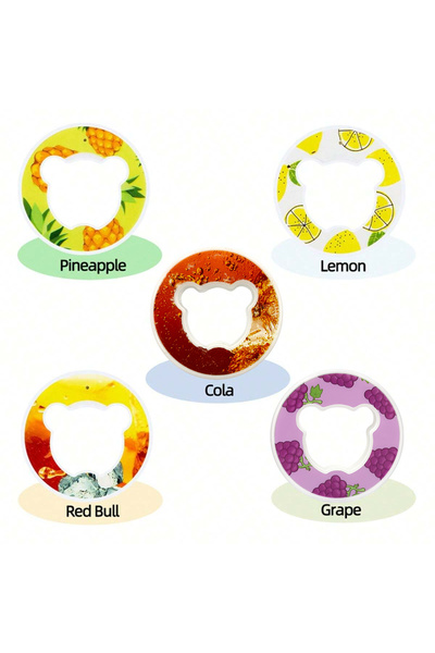 Choice Bear 5pcs D 7/5pcs Bear Fruit Drink Flavor Flavor Pod Creative 0 Sugar...