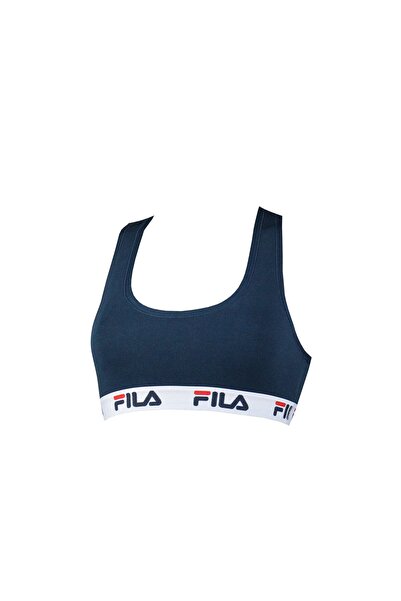 FILA Damen Bustier - ungepolsterter Bra, ohne Bügel, Baumwolle, einfarbig