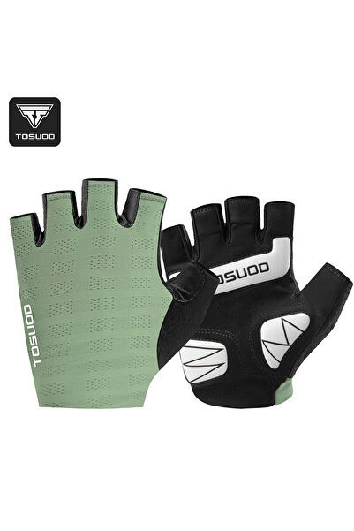 Choice7 L green TOSUOD Summer Cycling Gloves Non-Slip Breathable Half-Finger ...