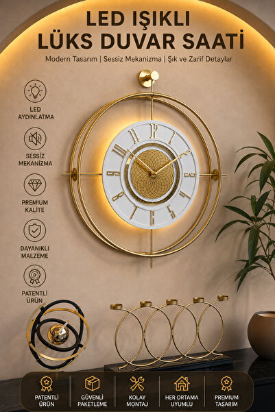 MetaQuartz Aksesuar Elmas Serisi - GOLD Laviento 12-24 H (Büyük Boy-55*65 Cm)...
