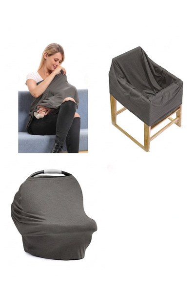 EGGBABY Functional Stroller and Nursing Cover Baby Stroller Cover High Chair Cover 100% Cotton