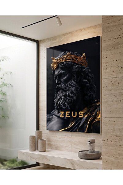 FavloArt Zeus Pleksi Tablo – Mitolojik ve Güç Temalı Duvar Sanatı