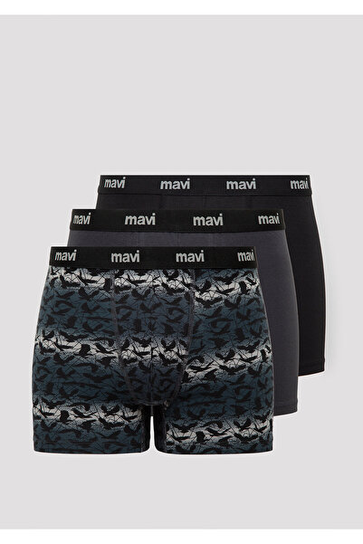 Mavi 3-Pack Printed Gray Boxer 0912350-32174