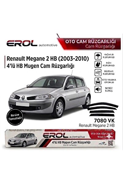 Erol RENAULT MEGANE2 (2003-2010) 4'LÜ SEDAN&HB MUGEN CAM RÜZGARLIĞI