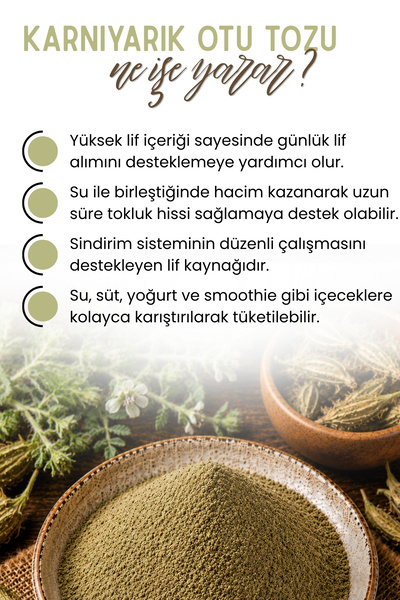 Annemeli KARNIYARIK OTU TOZU (Psyllium Husk) 250 g