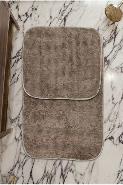 BELMANDO Bubble Premium Textured 2-Piece Bath Mat Set with Non-Slip Base 100X...