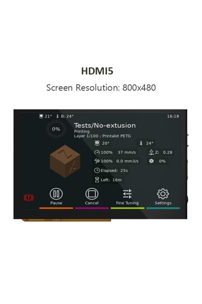 Choice شاشة لمس HDMI5 من BIGTREETECH، مقاس 7 بوصات، بدقة 1024×600، بتقنية IPS...