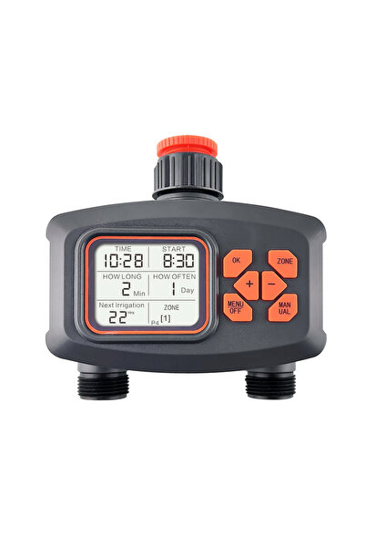 Choice FJKM007C RainSeer 2-Way Water Timer LCD Display Timer Waterproof IP65 ...
