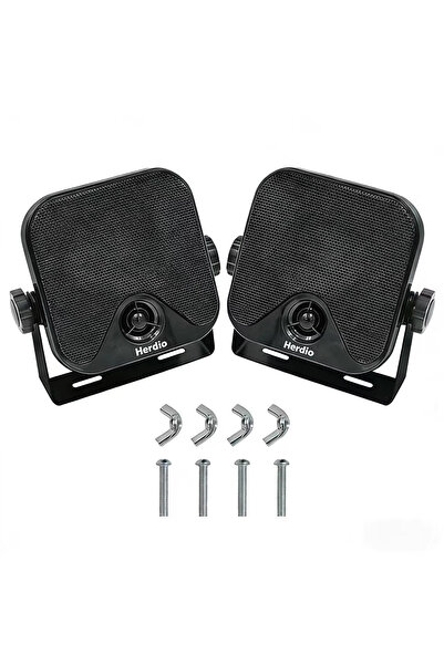 Choice Speaker 4" black Herdio 120W 4'' Marine Waterproof Boat Speakers Motor...