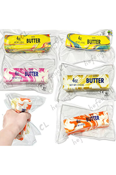Choice 1PC Random Color Marble Print Butter Squishy Toy Soft TPR Squeeze Stre...