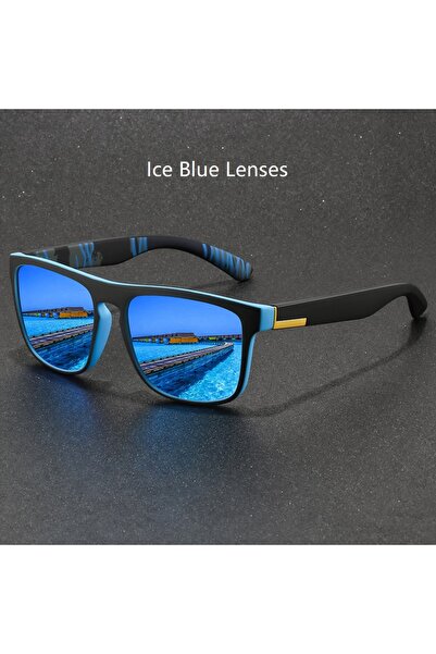 Choice6 IceBlueLenses Fashion Square Sunglasses Men Women Driving Fishing Hik...
