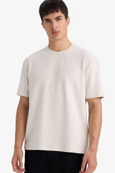 DeFacto Tricou cu mânecă scurtă, croială normală, cu guler rotund F9633AX26SP