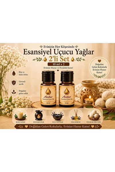 Topimania Yün Kurutma Topları Amber Romantik -10 Ml-2 Adet-çamaşır Yün Kurutm...