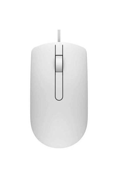 Dell Mouse optic cu fir MS116, 1000 dpi, USB, alb