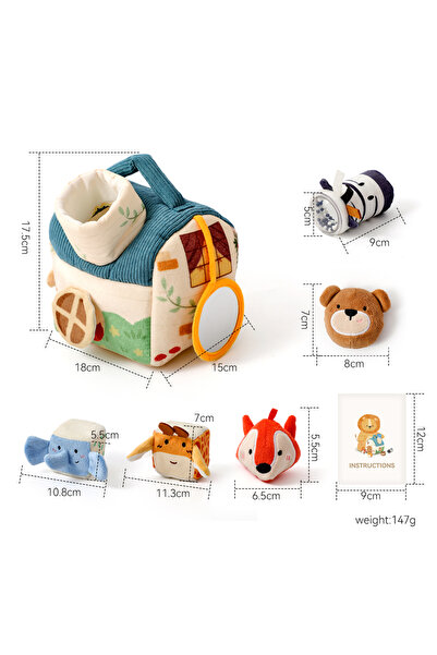 Choice Drop Fill House Toy Jungle Animals Stuffing Toy – 6Pcs Soft Barn House...