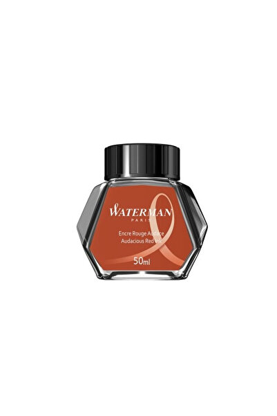 Waterman Dolma Kalem Mürekkebi Cam Şişede 50 Ml Kırmızı S0110730