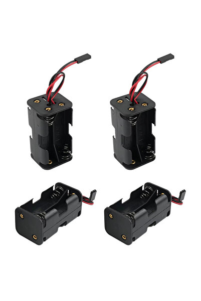 Choice1 4PCS 1/2/4PCS AA Battery Holder Case JR Connector Cable, 6V Battery B...