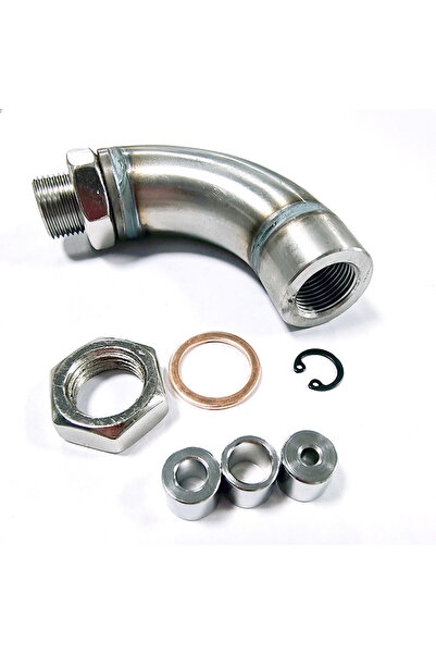 Choice محول حفاز عادم من الفولاذ المقاوم للصدأ الفضي M18X1.5 مستشعر أكسجين عل...