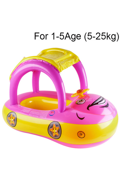 Choice Yellow Car Shape Pool Floats, Swimming Ring Beach Toys, Pool Float for...