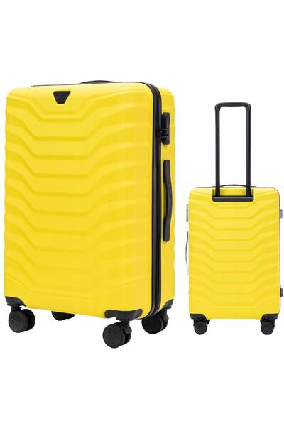 wings Valiză de călătorie unisex PEAFOWL 24", medie, 63 l, 4 roți, ABS+, cu î...