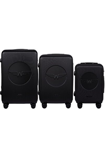 WINGS BRAND Set de 3 valize WINGS Swallow 3.0 NEGRE